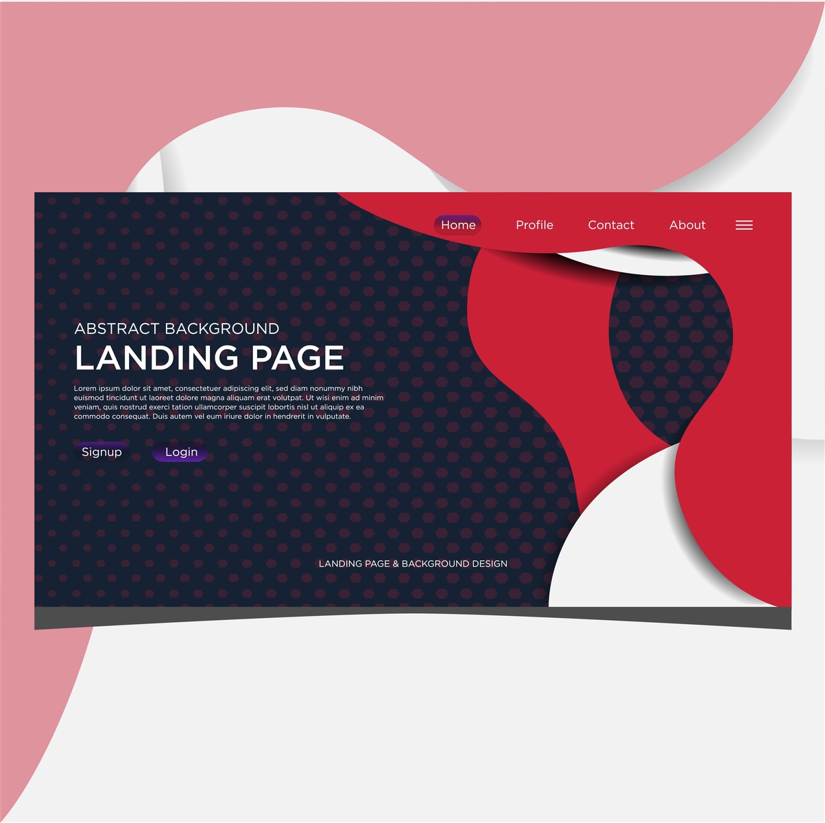 abstract landing page website background by sulismartin on Dribbble