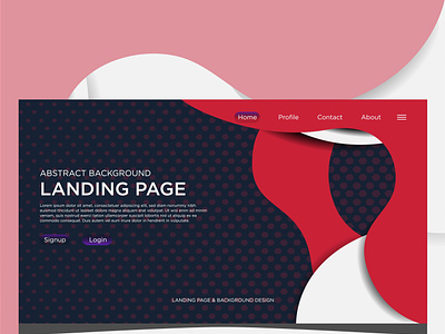 abstract landing page website background by sulismartin on Dribbble