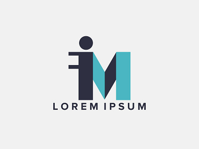 iim logo app design flat icon identity illustration logo vector