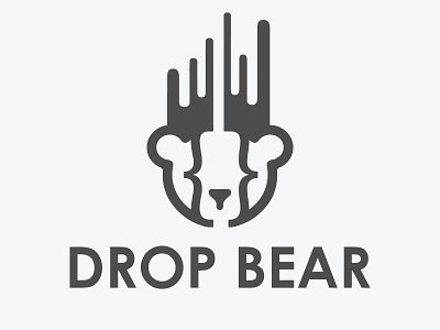 Drop Bear animal animation app art bear clean design drop food and drink icon identity illustration illustrator logo modern vector