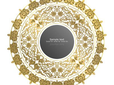 abstract luxury circle mandala ornament