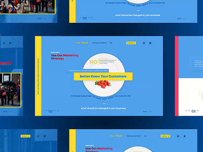 Marketing Agency. Website concept animation blue blue and white bright design marketing marketing agency restaurant ui ux uiux web web design