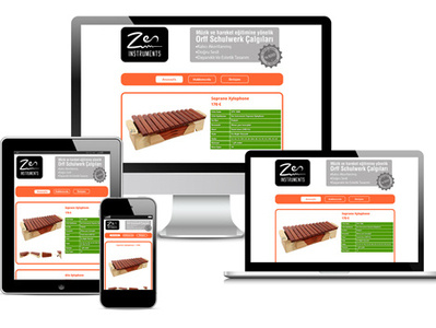 Zen Instruments responsive design webdesign