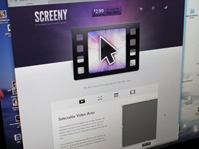 Screeny Website Complete! mac app record screeny website
