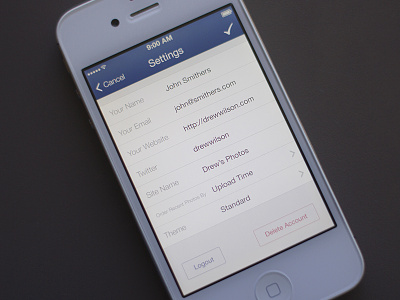 Lumo iOS7: Settings app ios iphone lumo settings