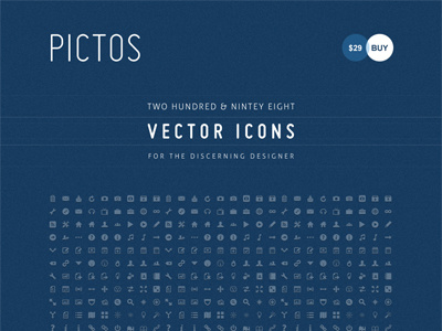 Pictos Website design icons pictograms user interface website