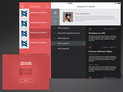 Frontend Masters iPad App