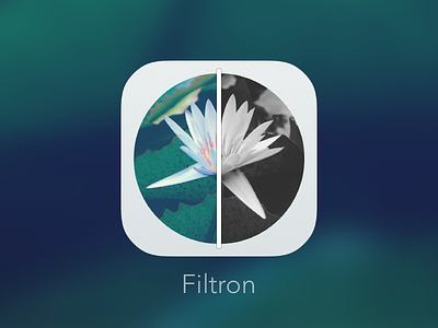 Filtron iOS Icon app filters icon ios photo