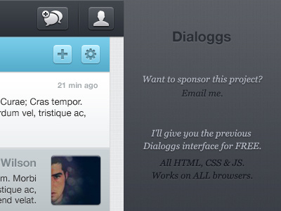 Sponsor Dialoggs dialoggs fund raise interface sponsor