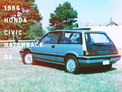 My First Car: '86 Civic Hatchback civic lame my first car