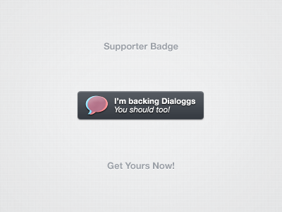 Dialoggs Suporter Badge badge dialoggs support