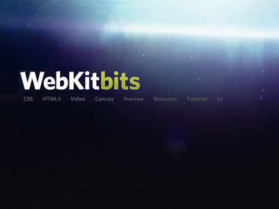 New WebKitBits Background aurora background lighting webkit