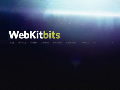 New WebKitBits Background