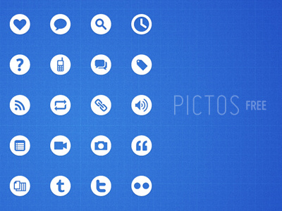 Pictos Free design free icons pictograms user interface website