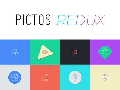 Pictos Redux has launched! icons illustration pictos vector
