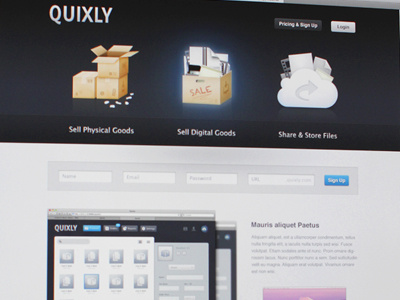 Quixly 2 Homepage