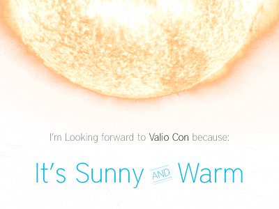 Sunny & Warm valio con