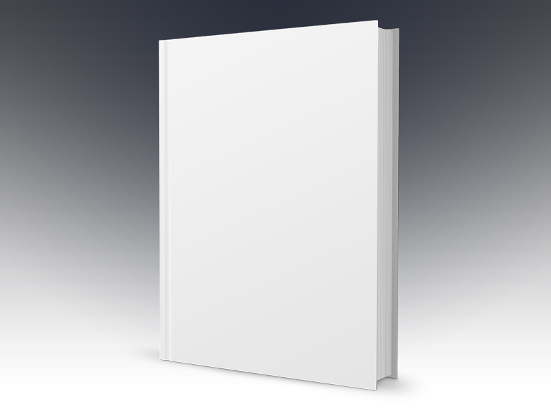 blank book cover psd