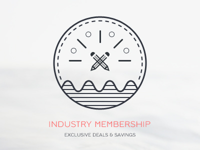 Industry Membership badge deal emblem icon