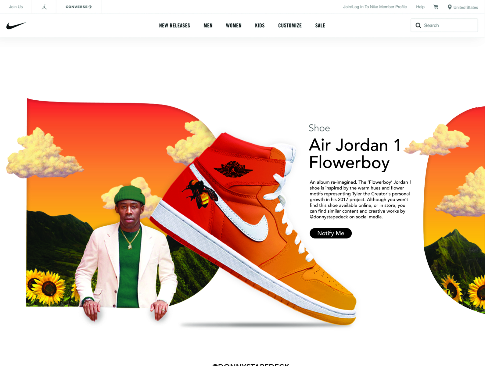 Creator 'Flowerboy' Air Jordan 1 