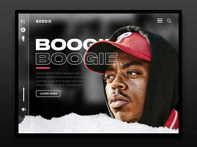 Boogie boogie branding compton graphicdesign hiphop music musician rapper webdesign