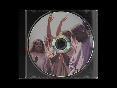 Kanye West Jesus is King black cd cd cover cd design cd packaging church design cover art grunge kanye west mockup packaging photoshop ye