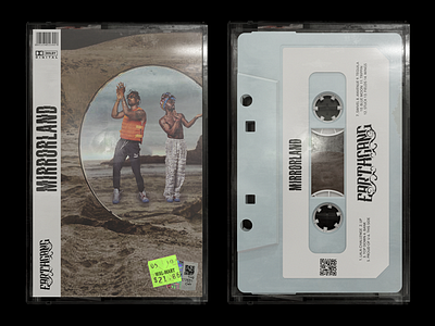 Mirrorland by Earthgang baby blue cassette dreamville earthgang hiphop mirror mirrorland mockup packaging rap sand tape