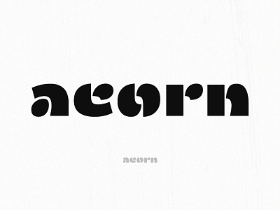 Acorn a font glyph latin type typeface Шрифт