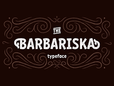 Typeface Barbariska barbariska cute cyrillic font latin type typeface