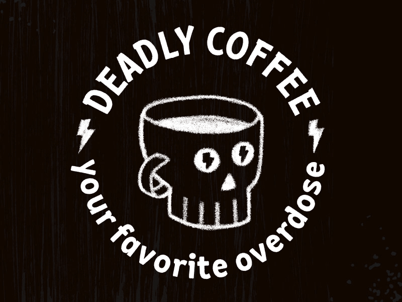 Deadly coffee barbariska cute cyrillic font latin motion type typeface