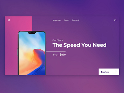 OnePlus 6 Web Concept