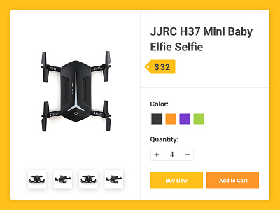 Shop UI dailyui drone exploration interface online shop orange shop ui ux