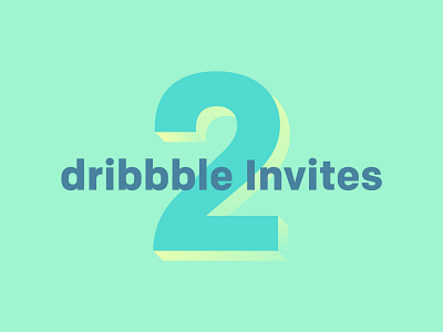 2 dribbble invites 2 dribbble invite number