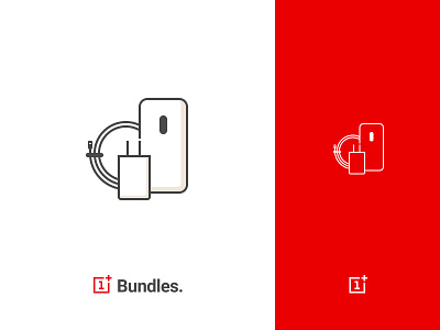 OnePlus Bundles Icon exploration icon oneplus outline red redesign simple web