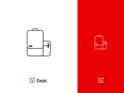 OnePlus Gear Icon concept icon icon design oneplus outline pixel perfect red simple
