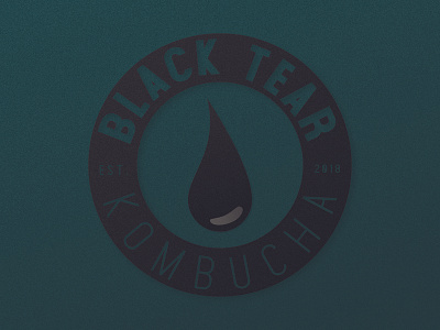 Black Tear Kombucha affinity affinitydesigner illustrator kombucha learning logo