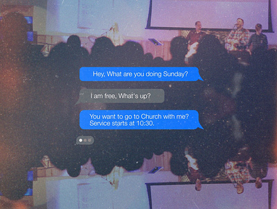 Sunday Invite Text affinity christian church dark mode emoji imessage sermon series socialmedia text