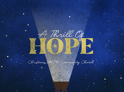 A Thrill of Hope a thrill of hope hope jesus logo manger sermon stars