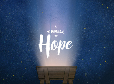 A Thrill of Hope: Christmas 2019 Sermon Series (Option 2) affinity affinitydesigner christian church hope illustration sermon series