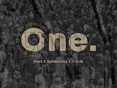 One. sermon series graphic church ephesians jesus logo one sermon series unity