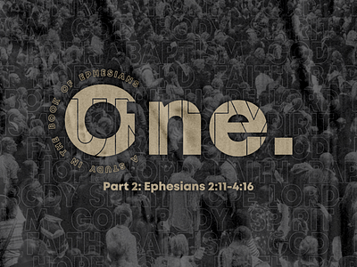 One. sermon series graphic