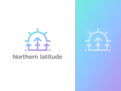 Logo for the site dedicated to the Russian north branding design icon illustration logo logotype minimalism north typography web