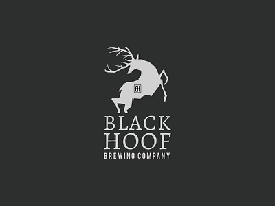 Black Hoof Brewing logo concept branding branding concept branding design concept logo logo design