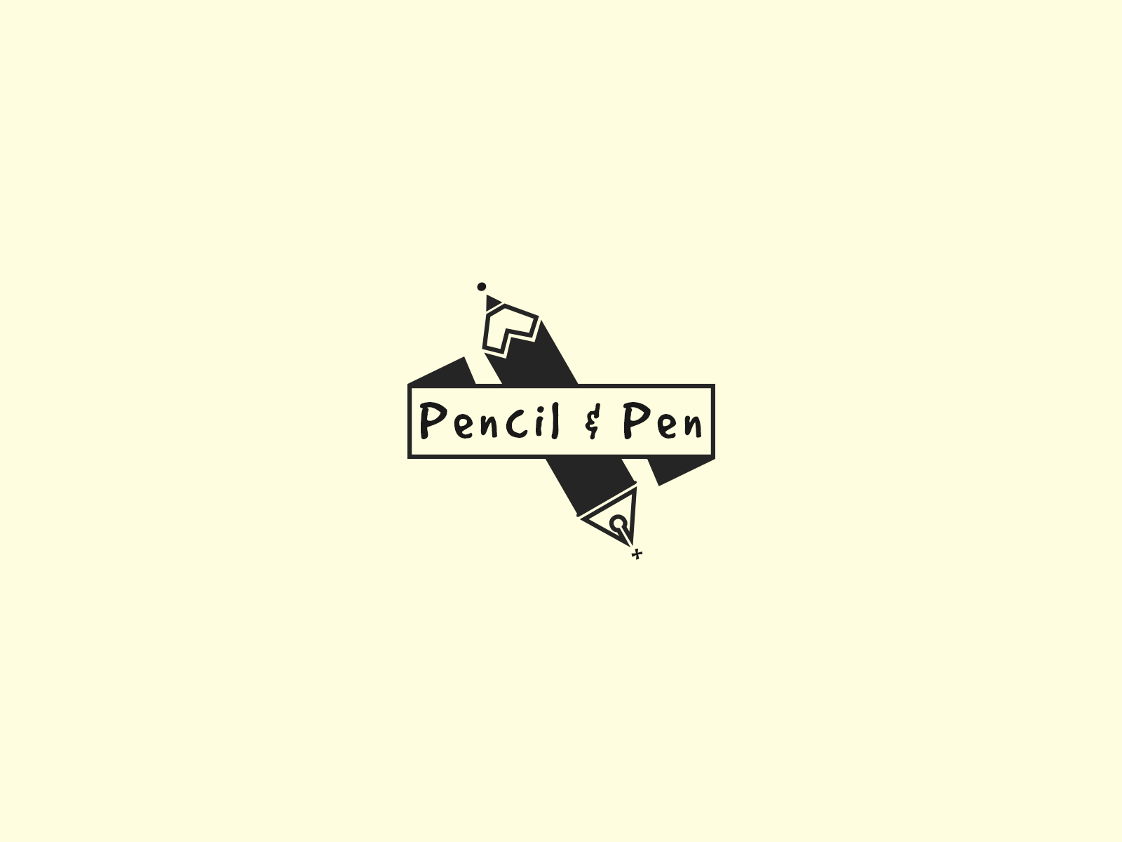 Pencil & Pen logo concept branding branding concept concept logo logo design
