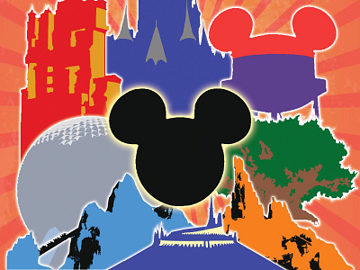 Disney Art Display design disney illustration photoshop poster