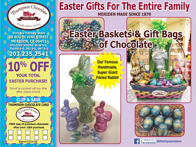 Thompson Chocolate Easter Flyer advertisement design flyer illustration photoshop