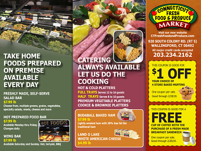 CT Fresh Food Flyer advertisement branding design flyer photoshop
