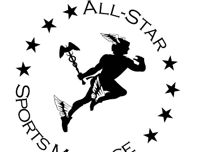All Star Sports Massage Logo1 advertisement branding design indesign logo photoshop typography
