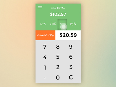 Daily UI - 004 004 calculator dailyui tip ui ux