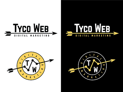 Tyco Web Logo arrow badge logo seo vector